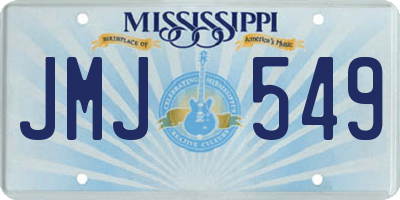 MS license plate JMJ549