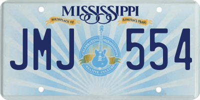 MS license plate JMJ554