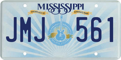 MS license plate JMJ561