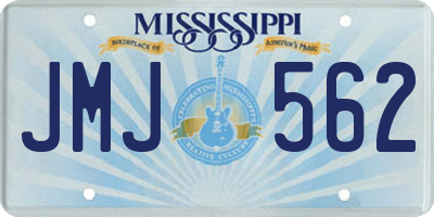 MS license plate JMJ562