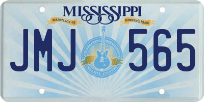 MS license plate JMJ565