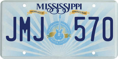 MS license plate JMJ570