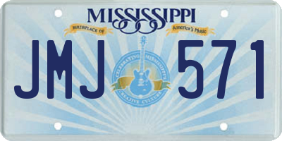 MS license plate JMJ571