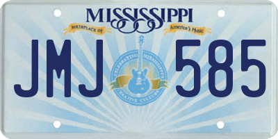 MS license plate JMJ585