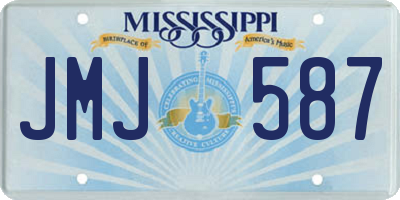 MS license plate JMJ587