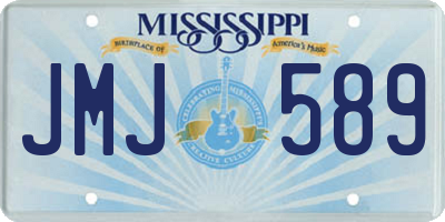 MS license plate JMJ589