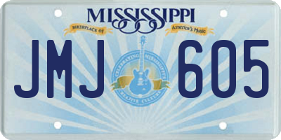 MS license plate JMJ605