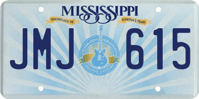 MS license plate JMJ615