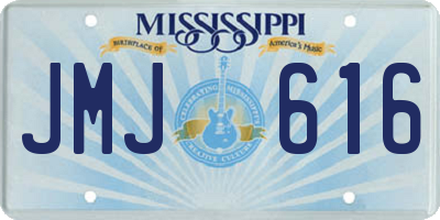 MS license plate JMJ616