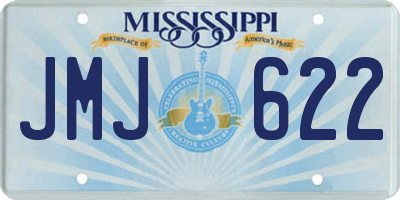 MS license plate JMJ622