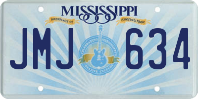 MS license plate JMJ634