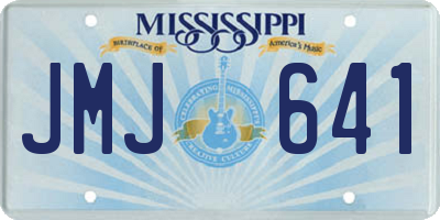 MS license plate JMJ641