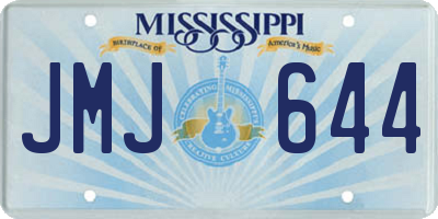 MS license plate JMJ644