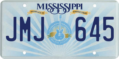 MS license plate JMJ645