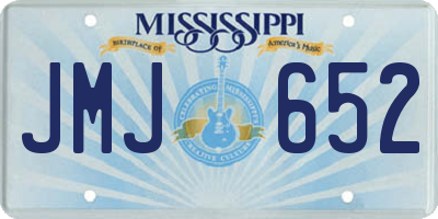 MS license plate JMJ652