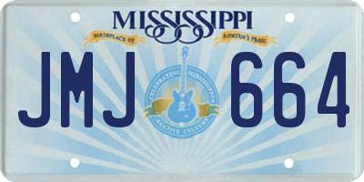 MS license plate JMJ664