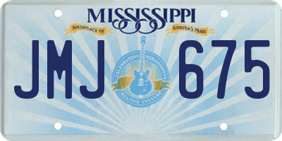 MS license plate JMJ675