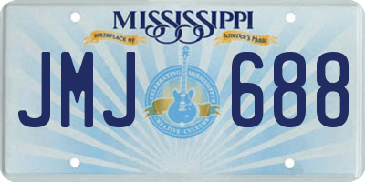 MS license plate JMJ688