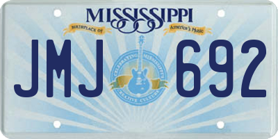 MS license plate JMJ692
