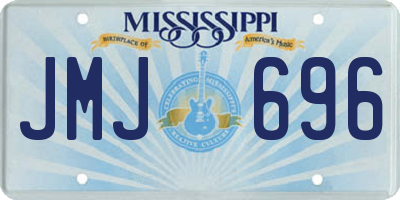 MS license plate JMJ696