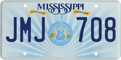 MS license plate JMJ708
