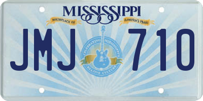 MS license plate JMJ710