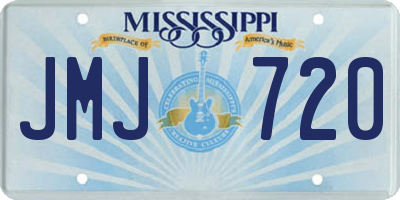 MS license plate JMJ720