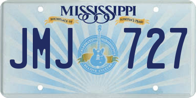 MS license plate JMJ727