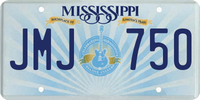 MS license plate JMJ750