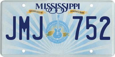 MS license plate JMJ752