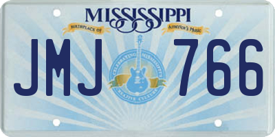 MS license plate JMJ766