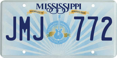 MS license plate JMJ772