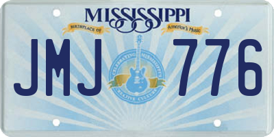 MS license plate JMJ776