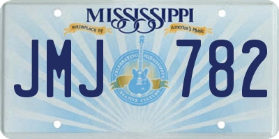 MS license plate JMJ782