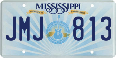 MS license plate JMJ813