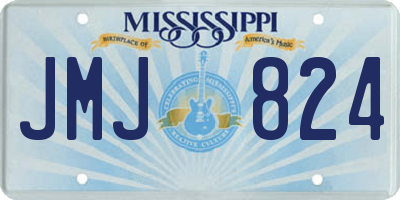 MS license plate JMJ824
