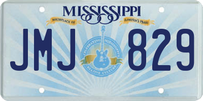 MS license plate JMJ829