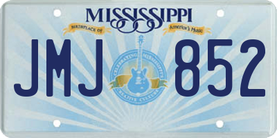 MS license plate JMJ852