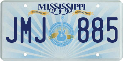 MS license plate JMJ885
