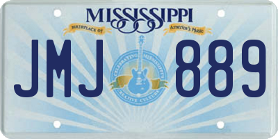 MS license plate JMJ889