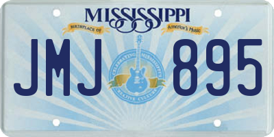 MS license plate JMJ895