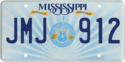 MS license plate JMJ912