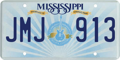 MS license plate JMJ913