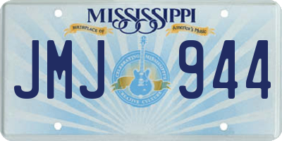 MS license plate JMJ944