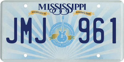 MS license plate JMJ961