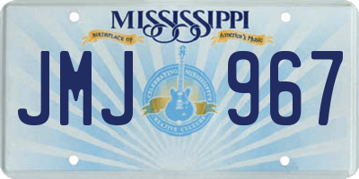 MS license plate JMJ967