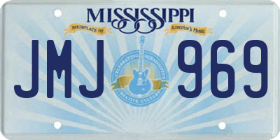 MS license plate JMJ969