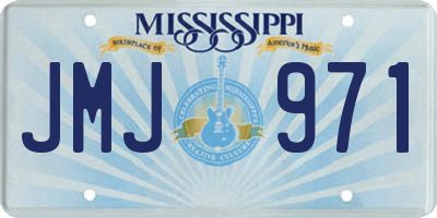 MS license plate JMJ971
