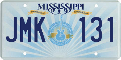 MS license plate JMK131