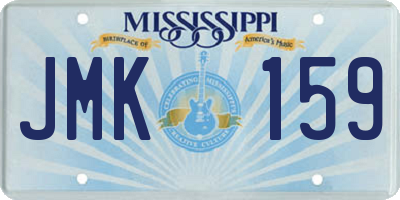 MS license plate JMK159